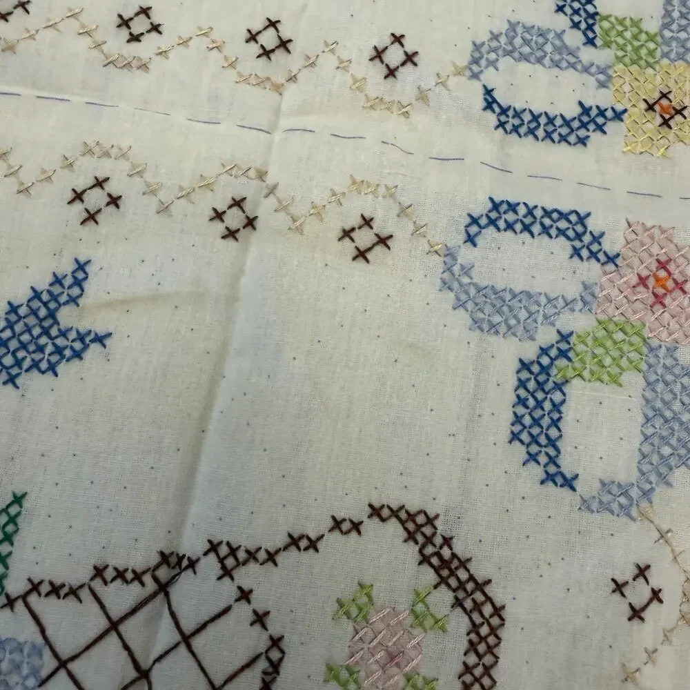 Crossstitch Panel With 6 Blocks Finished (2 Total)